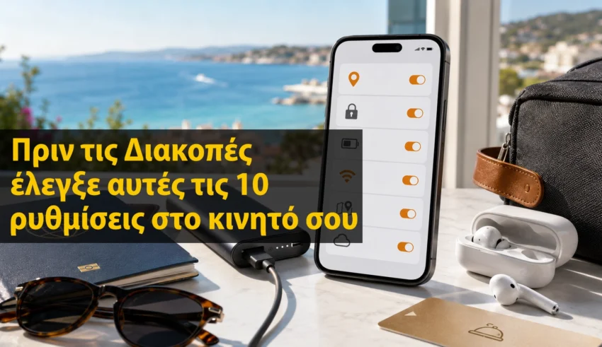 Πριν φύγεις διακοπές, άλλαξε αυτές τις 10 ρυθμίσεις στο κινητό σου